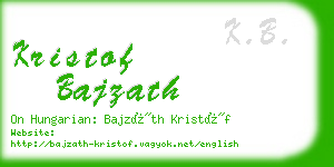 kristof bajzath business card